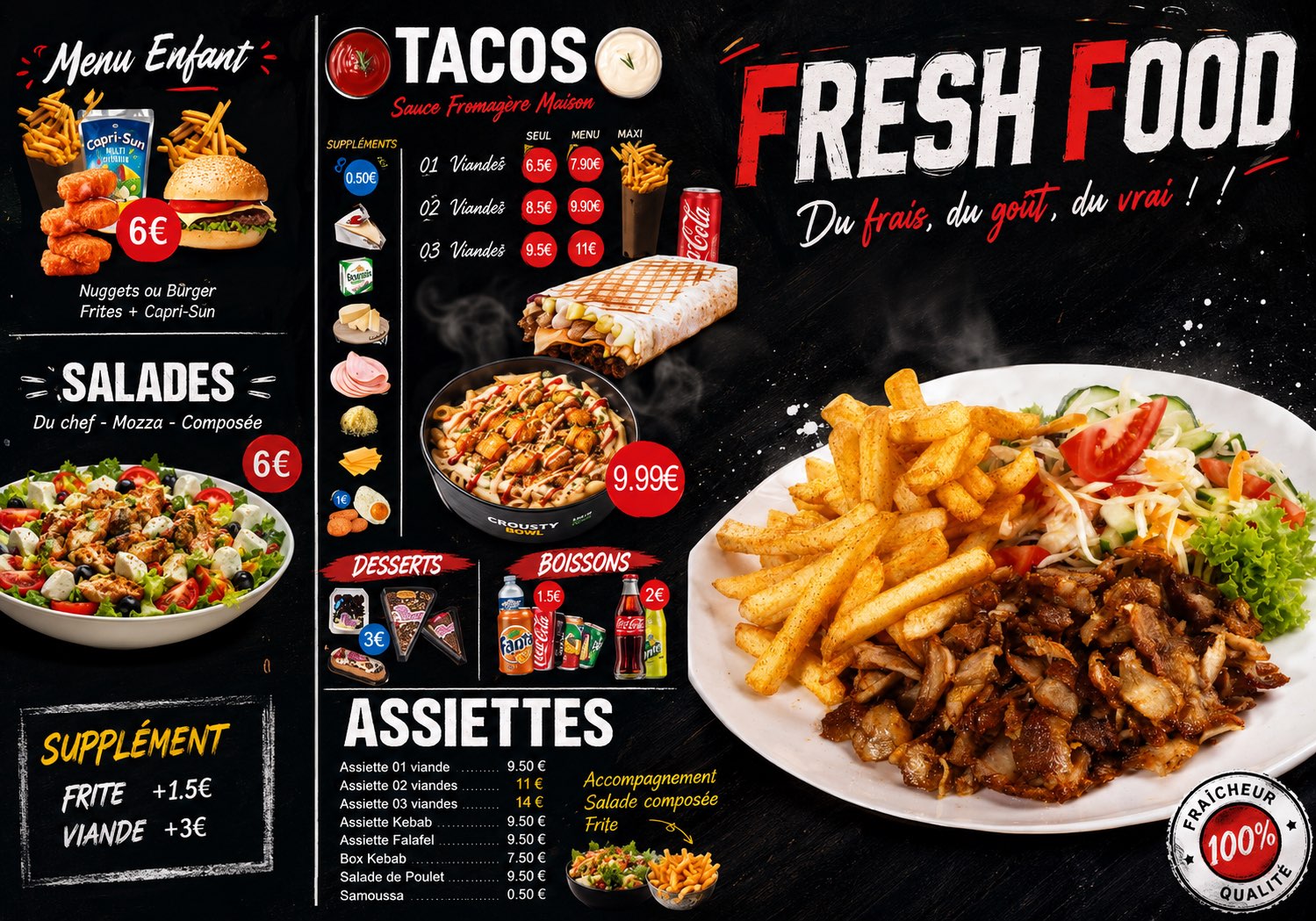 Fresh Food Tacos intérieur